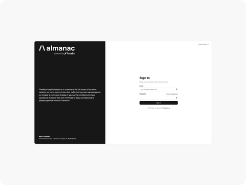 passby almanac sign-in project cover